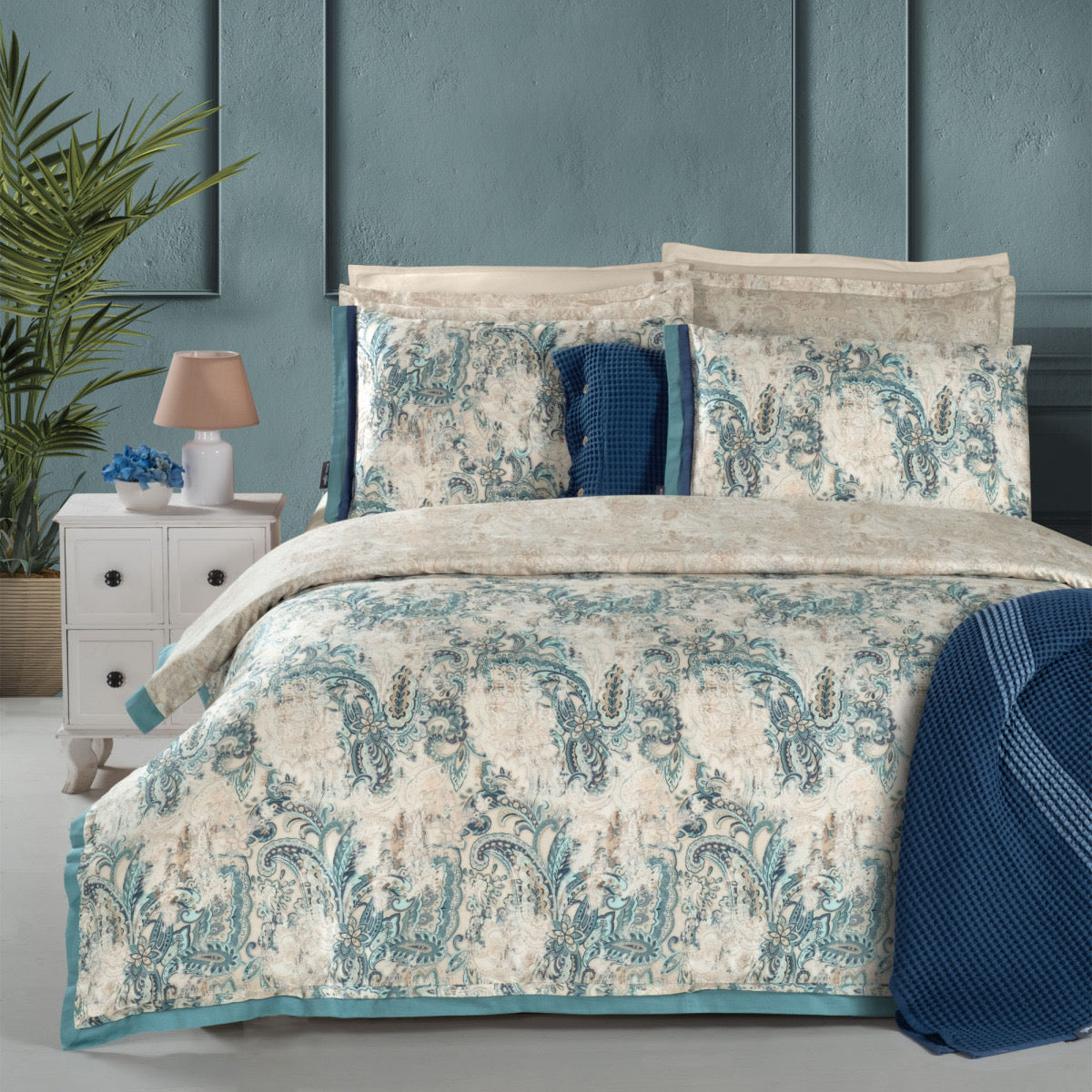 Grand Pamuk Saten Nevresim Takımı Çift Kişilik