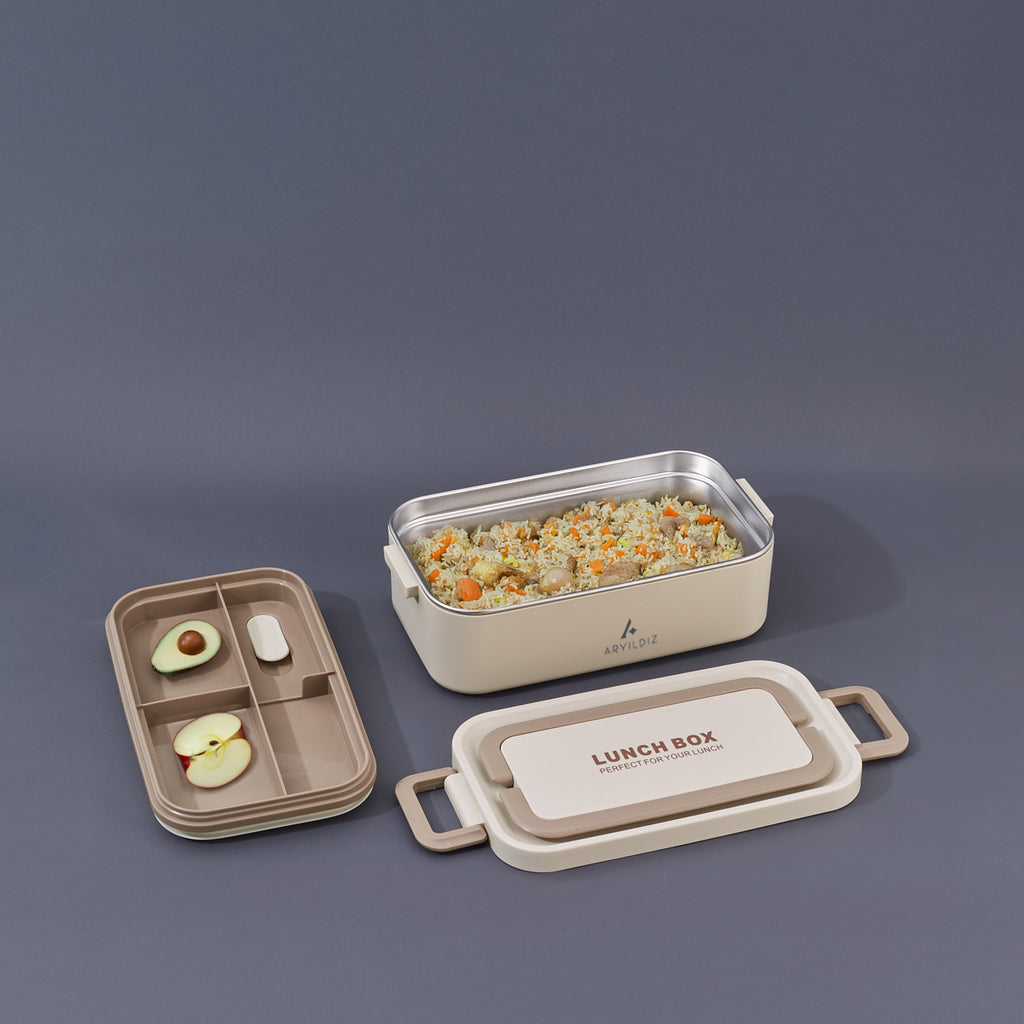 Aryıldız Bento Lunch Box Beige 1000 ml