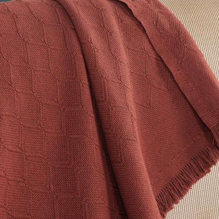 Noble 170x200cm Koltuk Örtüsü / Kiremit