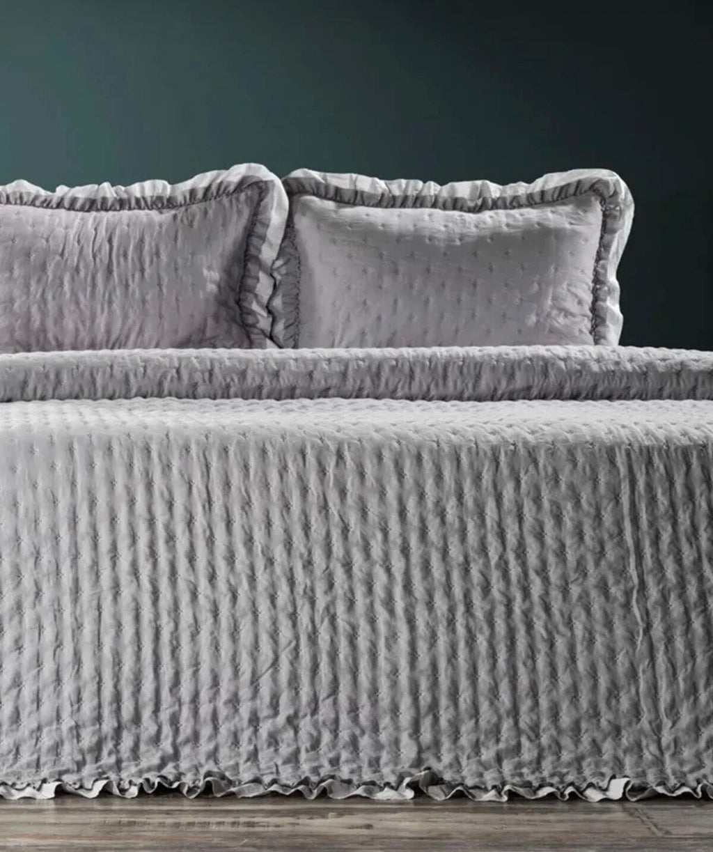 Lima Çift Kişilik Yatak Örtüsü - Gri