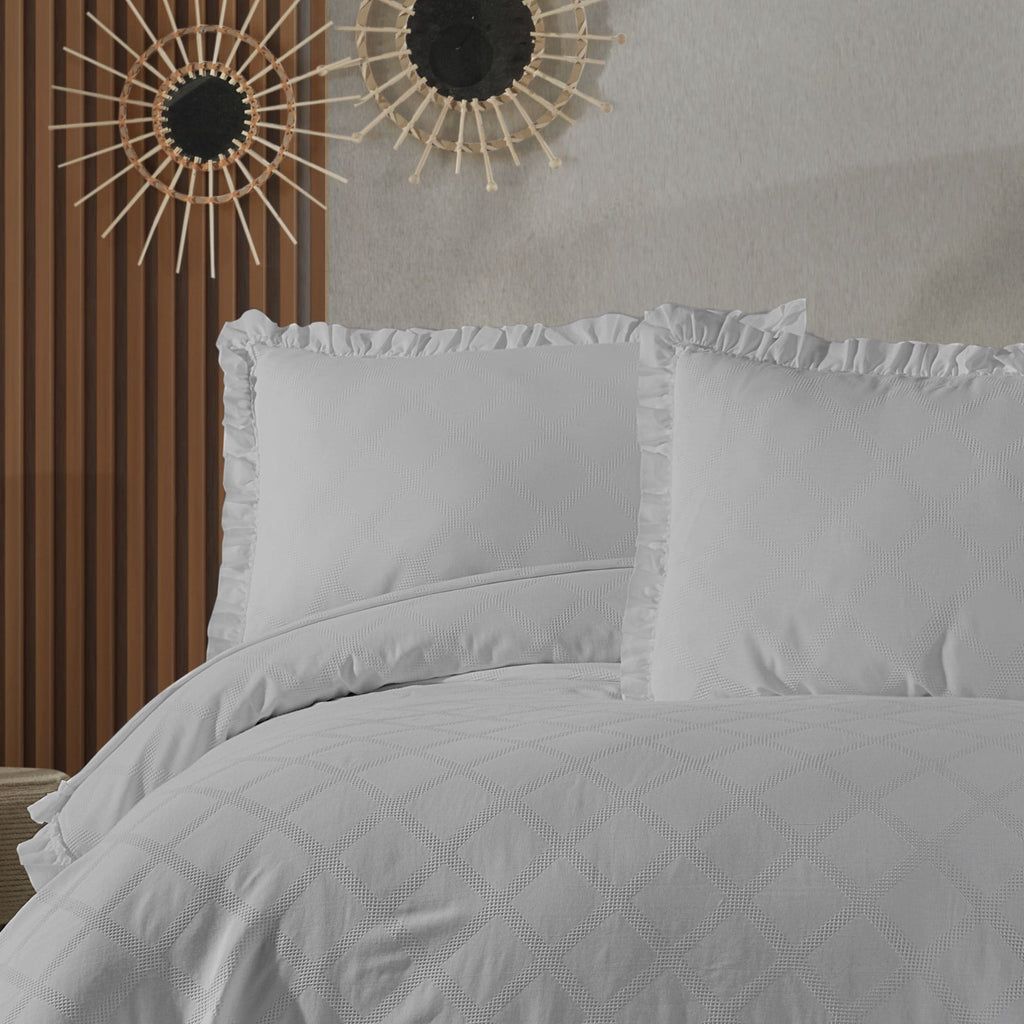 Carla Çift Kişilik Pike Takımı - Gri