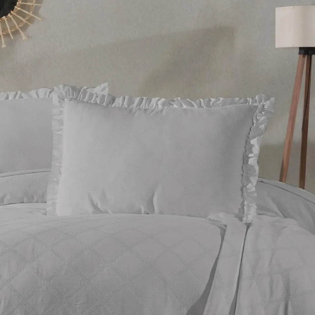 Carla Çift Kişilik Pike Takımı - Gri