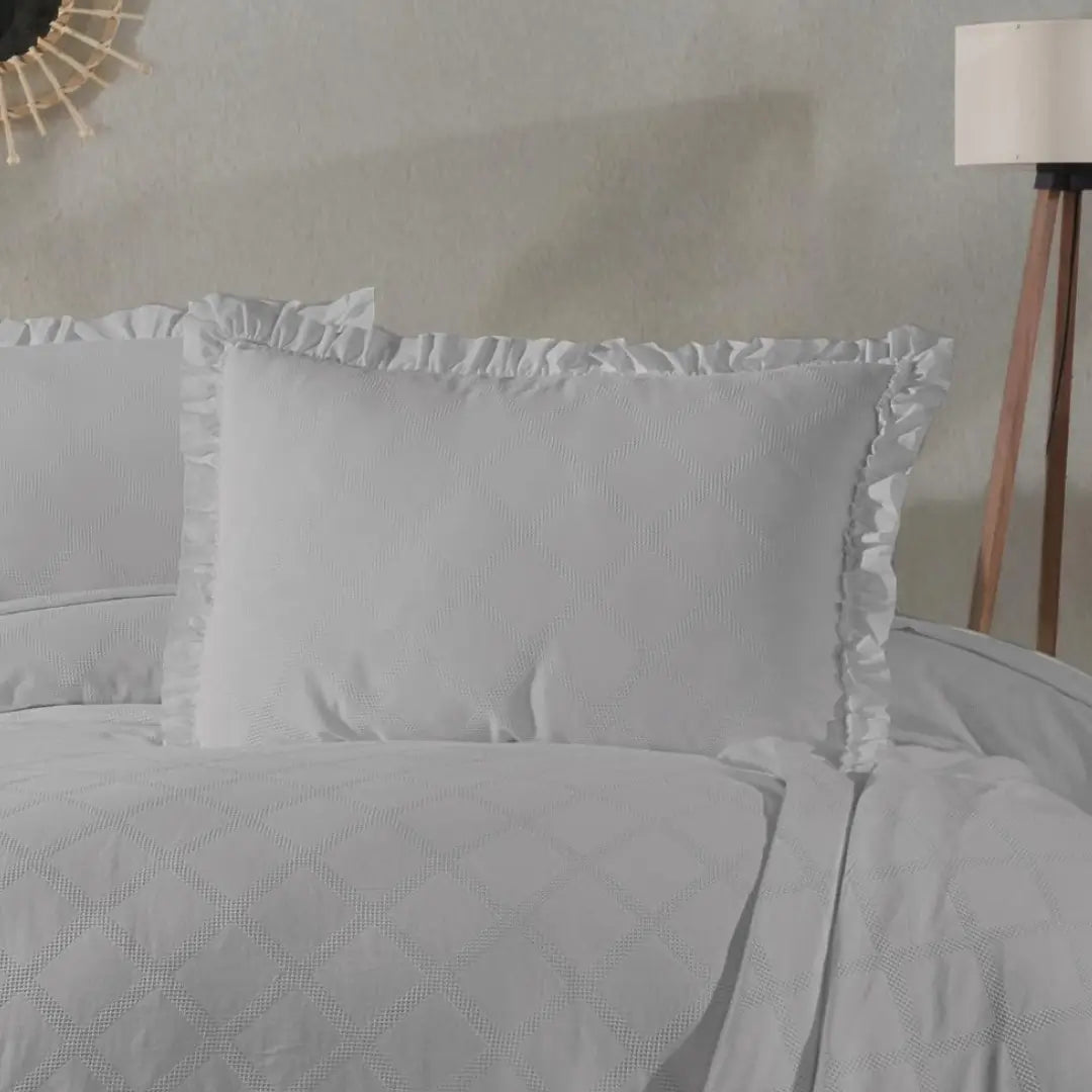 Carla Çift Kişilik Pike Takımı - Gri