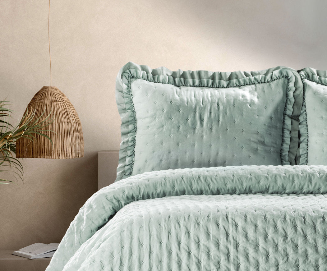 Lima Tek Kişilik Yatak Örtüsü - Yeşil