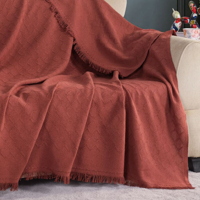 Noble 170x200cm Koltuk Örtüsü / Kiremit