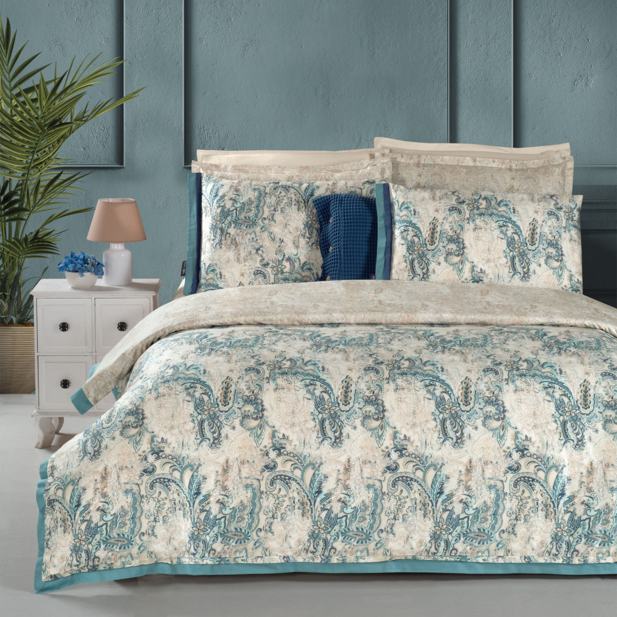 Grand Pamuk Saten Nevresim Takımı Çift Kişilik