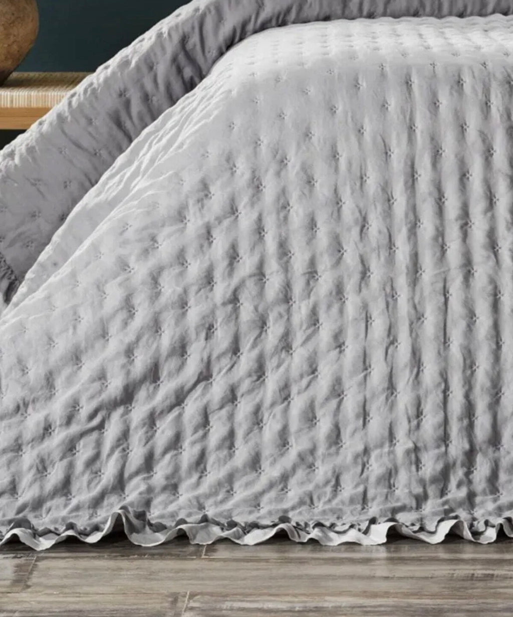 Lima Çift Kişilik Yatak Örtüsü - Gri