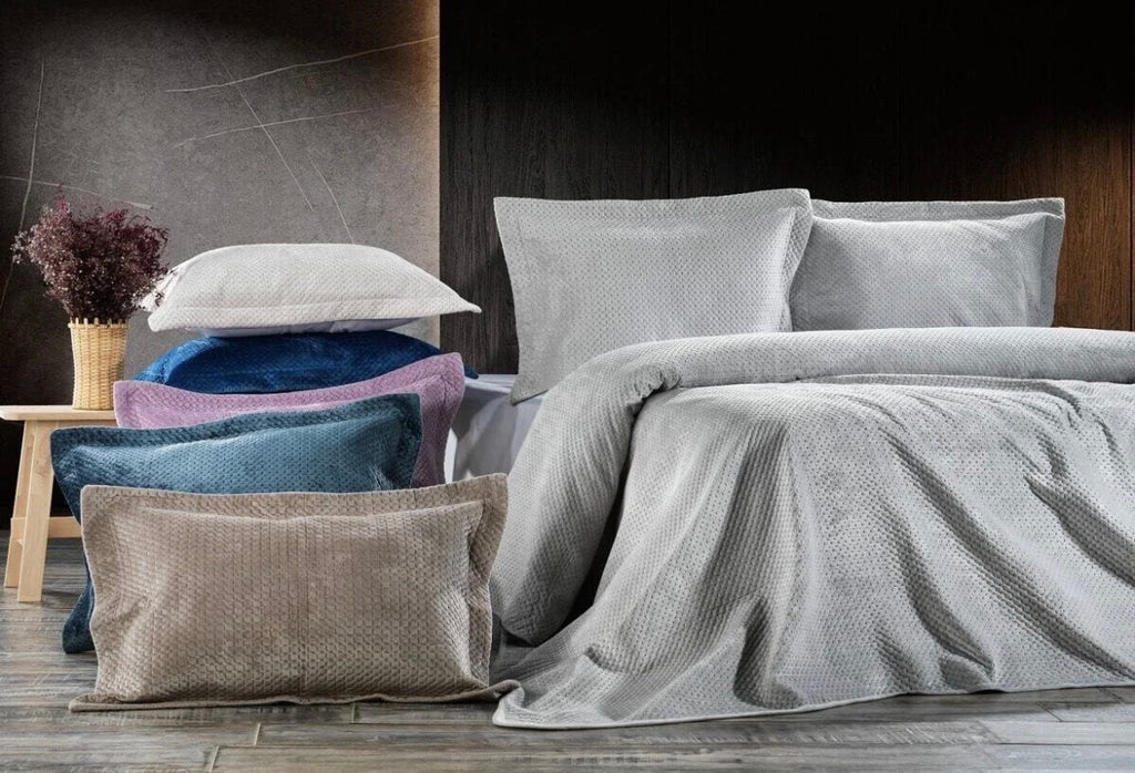 Scala Çift Kişilik Yatak Örtüsü - Bej