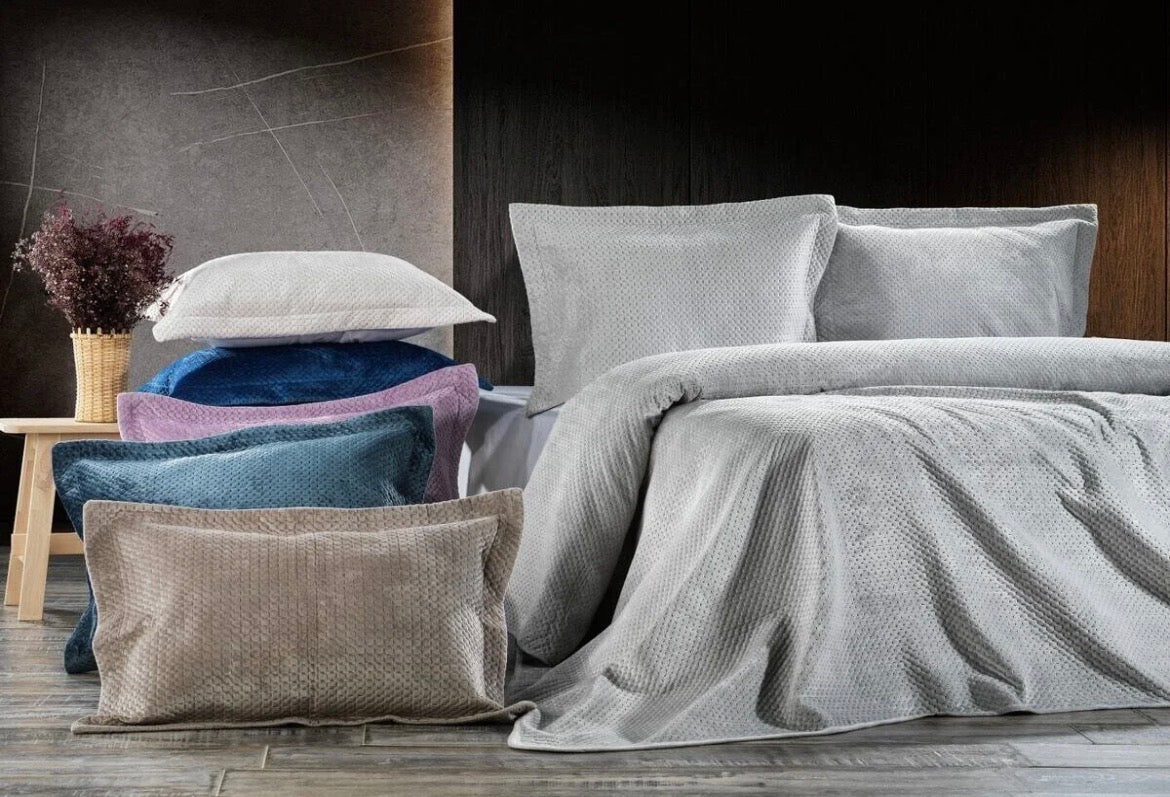 Scala Çift Kişilik Yatak Örtüsü - Bej