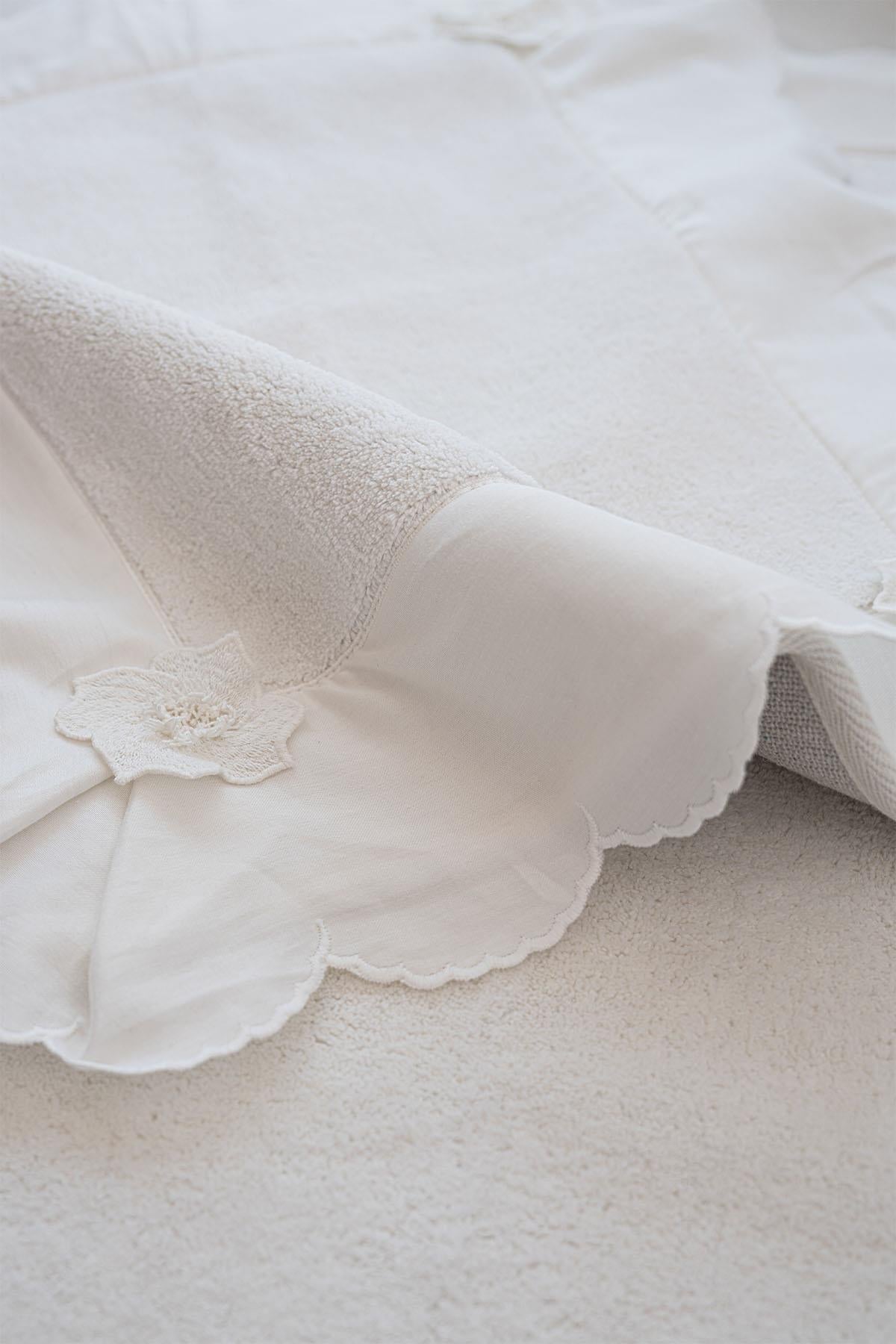 Hanzade Çiçek İşlemeli 2'li Paspas Set (60 x 100 cm