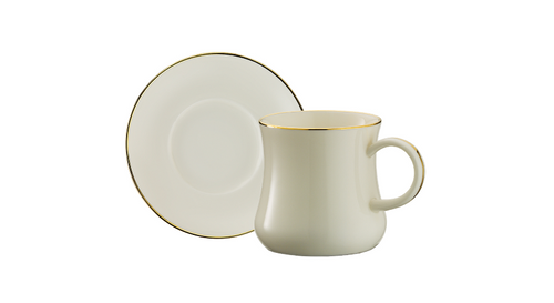 1898 Gold Double 12 Parça 6 Kişilik Kahve Fincan Takımı 120 ml