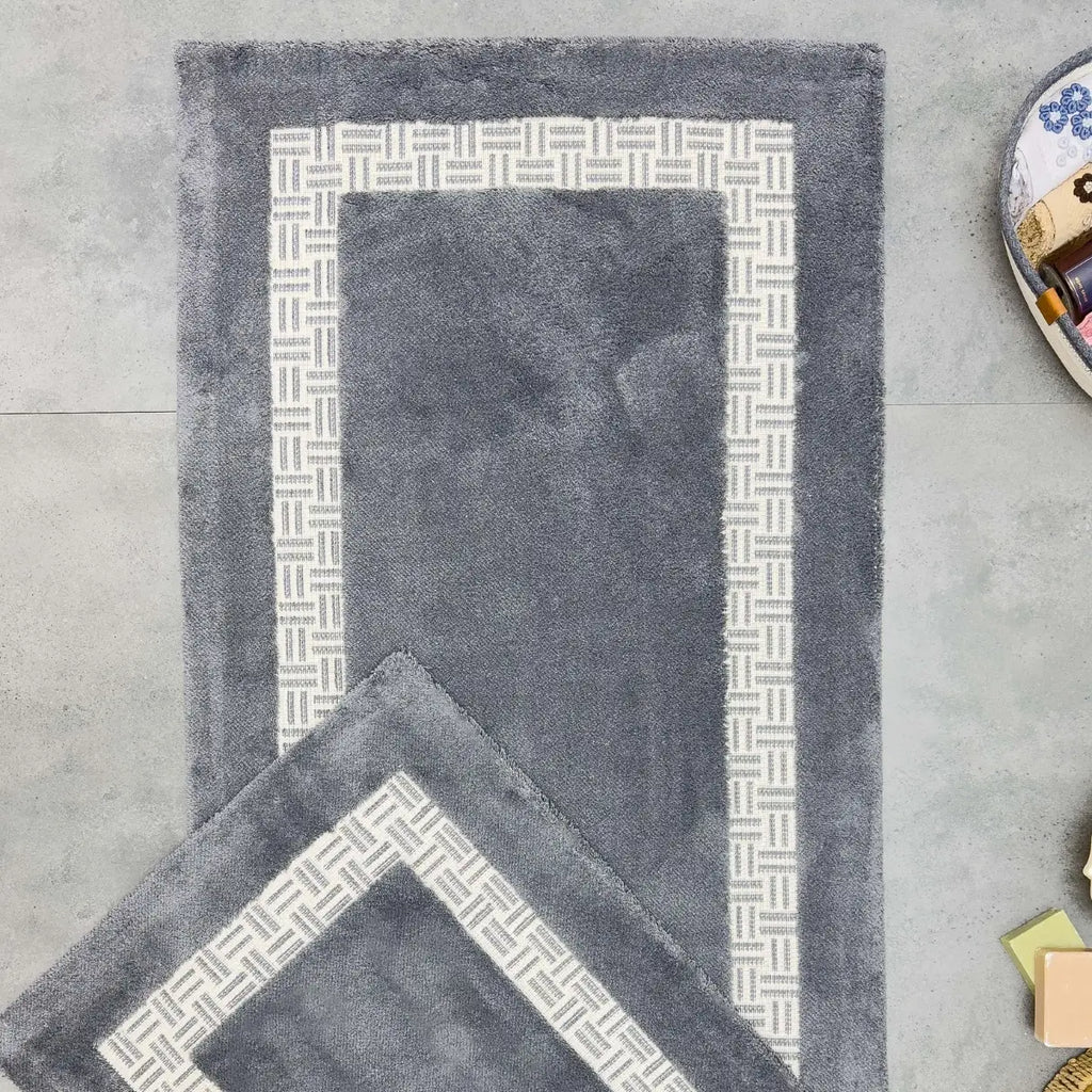 Darkes Paspas Takımı 2 Parça - Koyu Gri