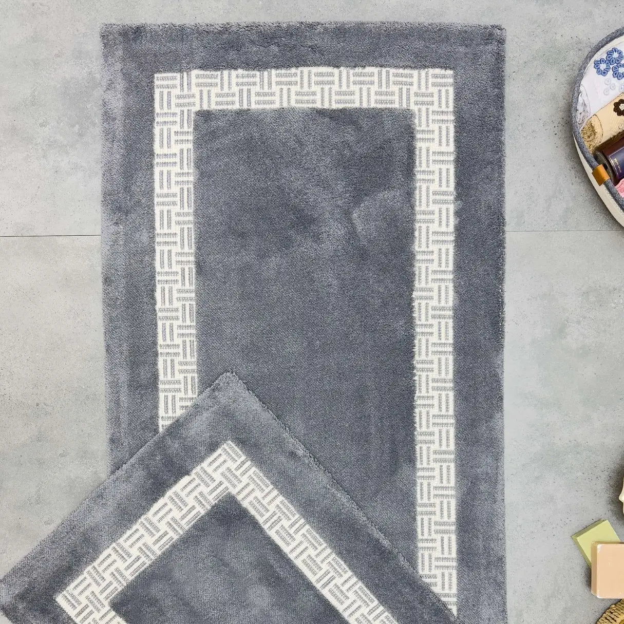 Darkes Paspas Takımı 2 Parça - Koyu Gri