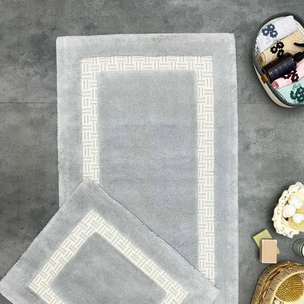 Darkes Paspas Takımı 2 Parça - Açık Gri