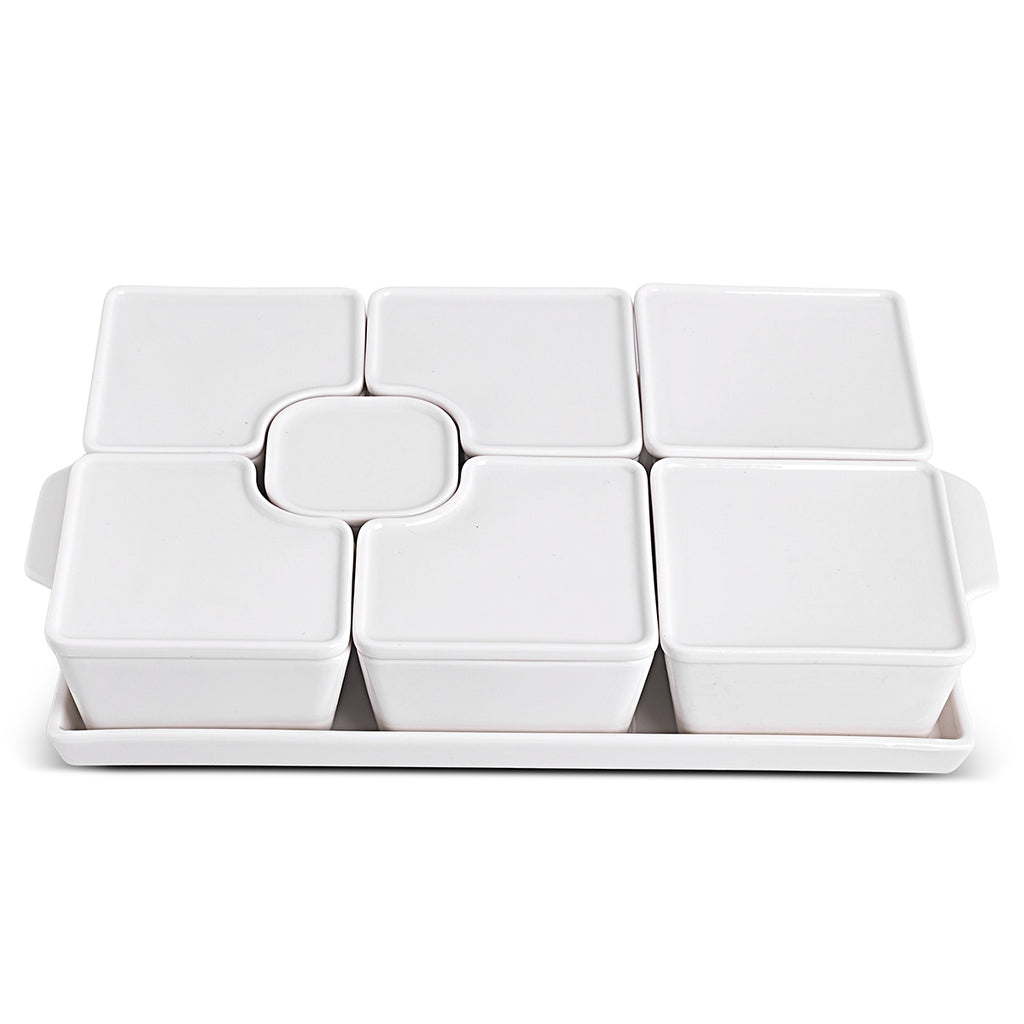 Aryıldız 15 Parça Tepsili Dikdörtgen Kahvaltılık