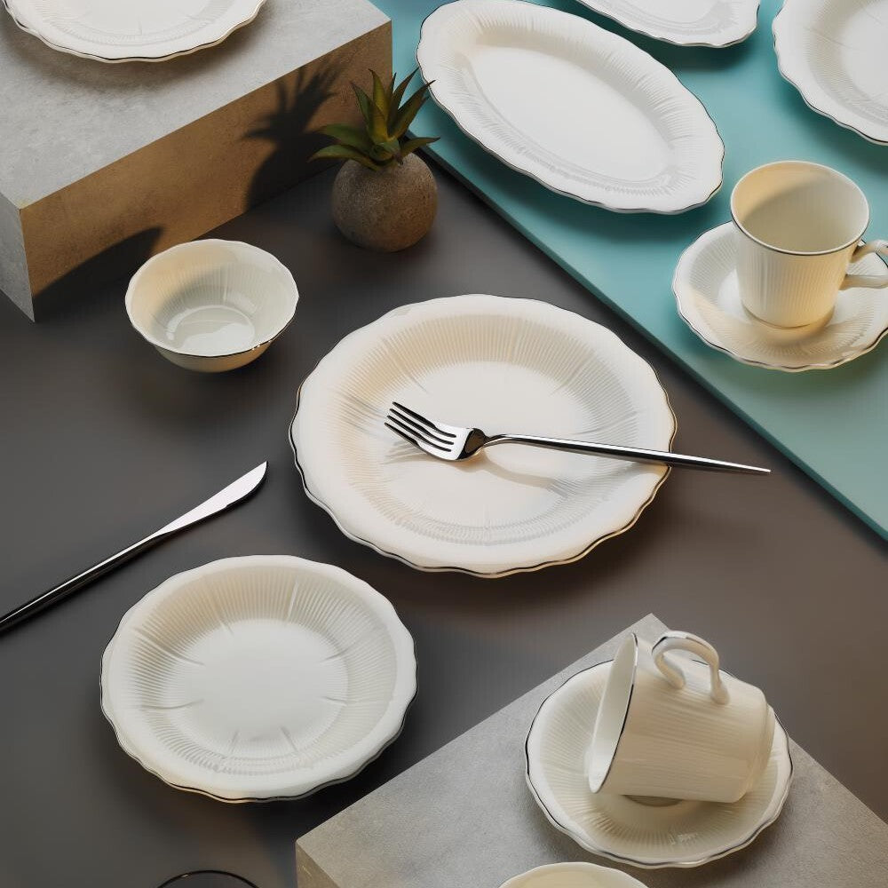 Aryıldız Kate Platin 32 Parça 6 Kişilik Kahvaltı Takımı