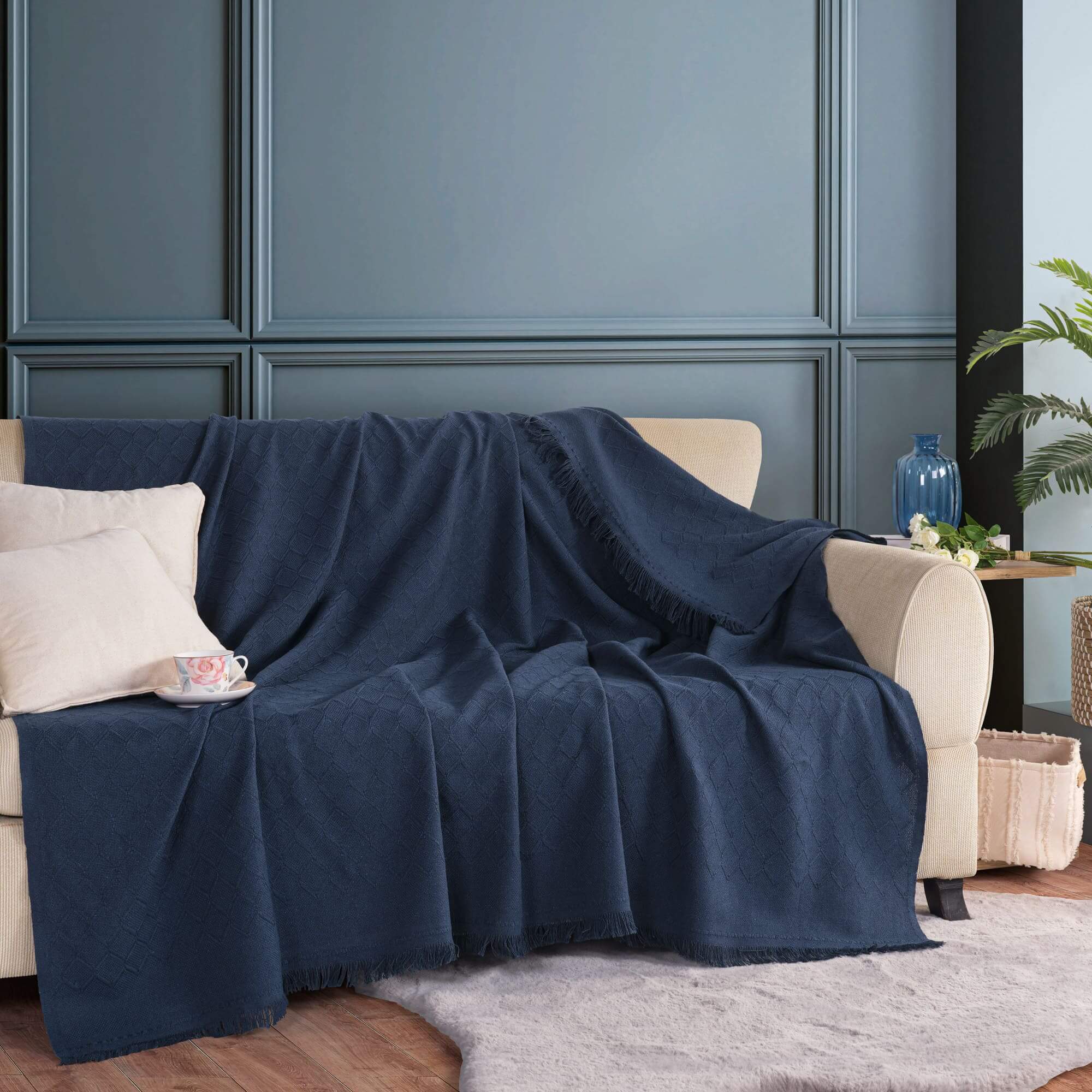 Noble Koltuk Örtüsü 170x200cm - Lacivert